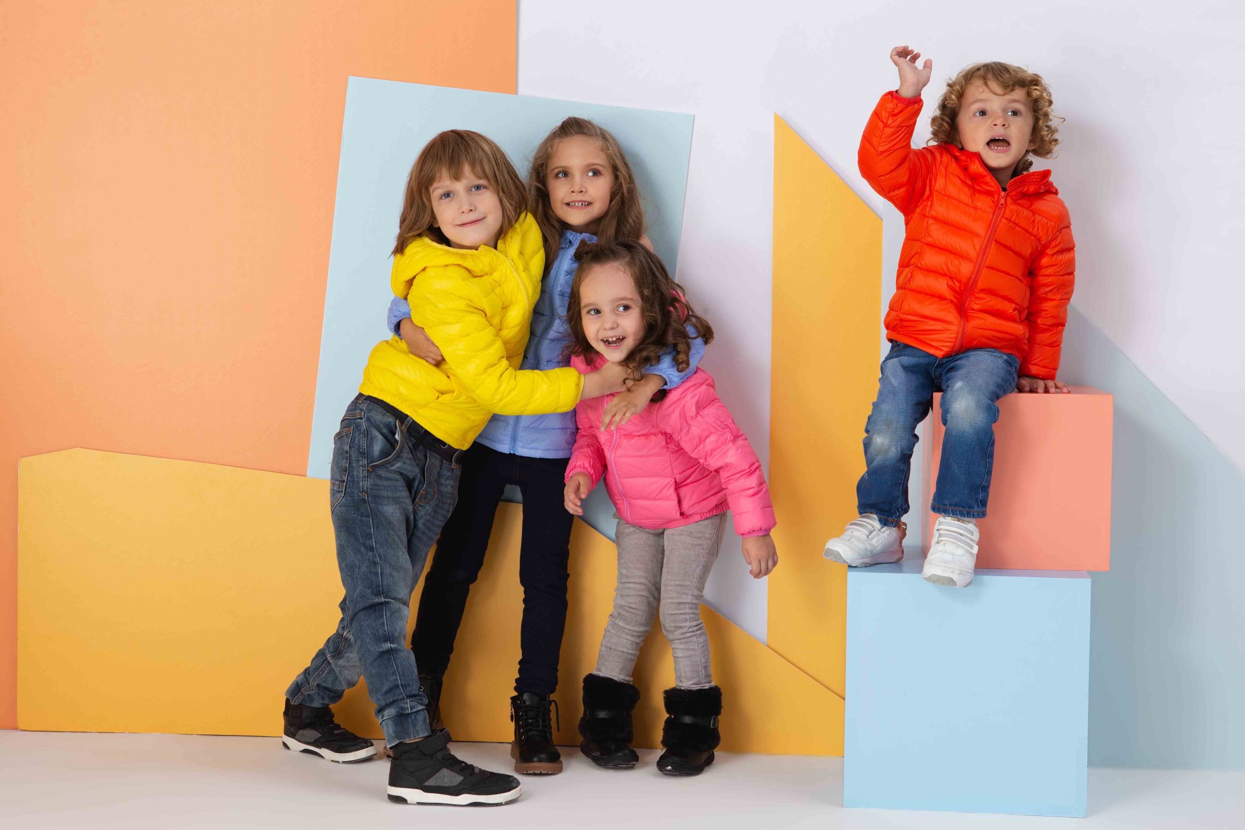 Kids down jacket campaign Shanghai