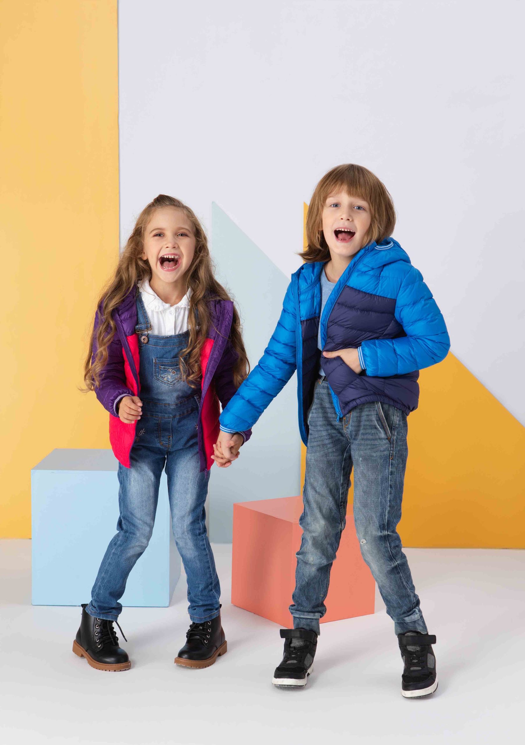 Kids down jacket campaign Shanghai